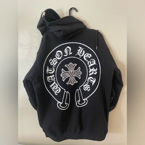 Watson Black Hoodie with White Graphic